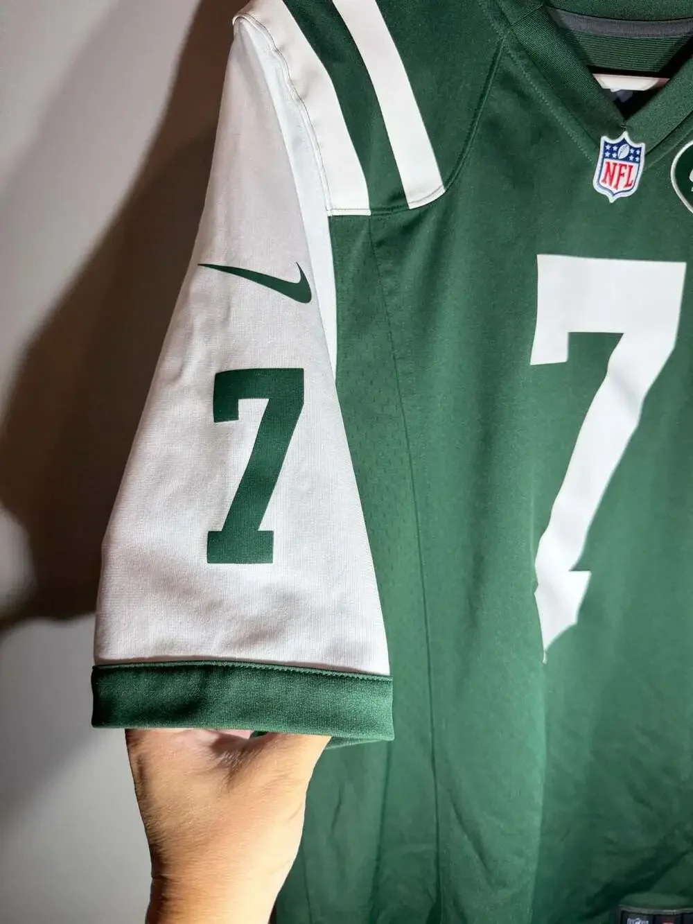 Nike New York Jets Geno Smith #7 Green Home Game Jersey Size S